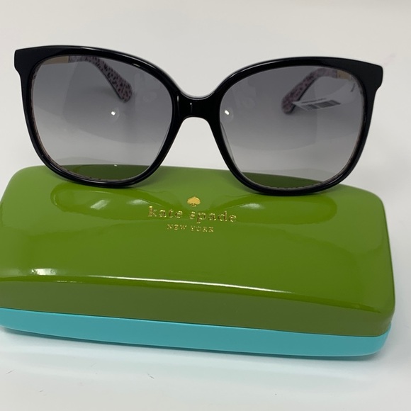 Kate Spade Mackenzee Black Pattern Red Sunglasses - Picture 6 of 10